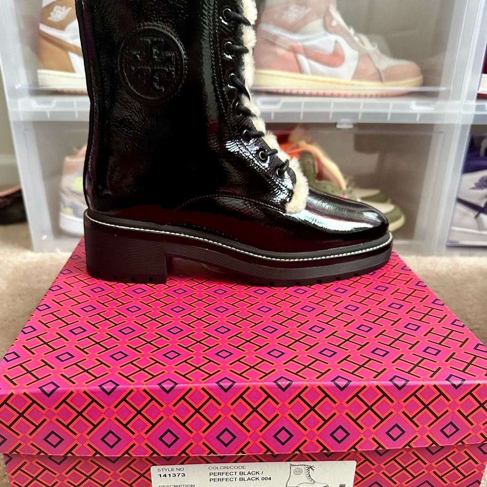 Brand New Tory Burch 50MM Shearling Boot